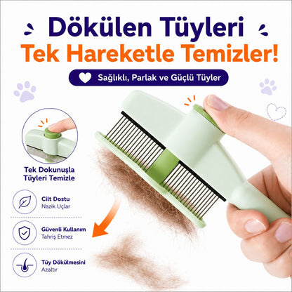 MioTara™ Masaj Etkili Tüy Temizleyici Tarak