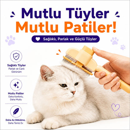 MioTara™ Masaj Etkili Tüy Temizleyici Tarak