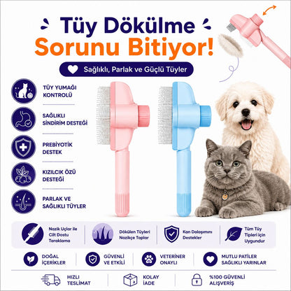 MioTara™ Masaj Etkili Tüy Temizleyici Tarak